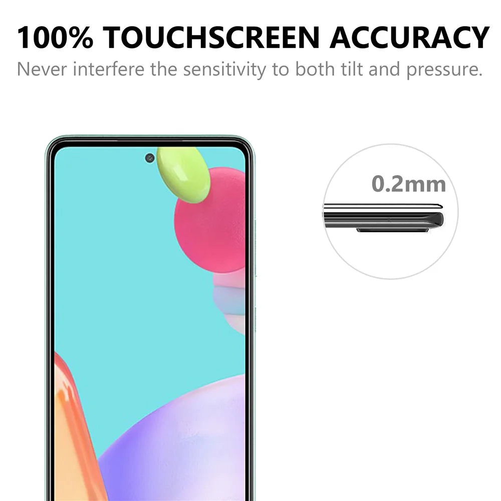 Black Edges Tempered Glass Screen Protector for Samsung Galaxy A52 4G/5G / A52s 5G [Complete Covering] [Full Glue] - 6