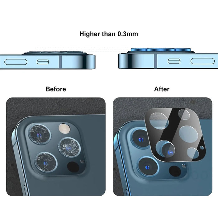 HAT PRINCE Full Coverage Silk Printing Tempered Glass Back Camera Lens Protector Film for iPhone 12 Pro - 4