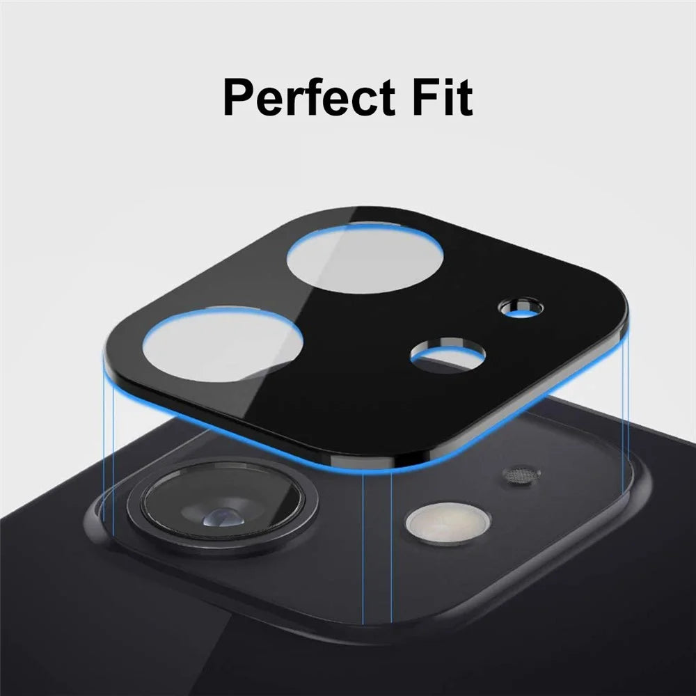 HAT PRINCE Full Coverage Silk Printing Tempered Glass Back Camera Lens Protector for iPhone 12 - 6