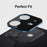 HAT PRINCE Full Coverage Silk Print Tempered Glass Camera Lens Protector for iPhone 12 Mini - 6