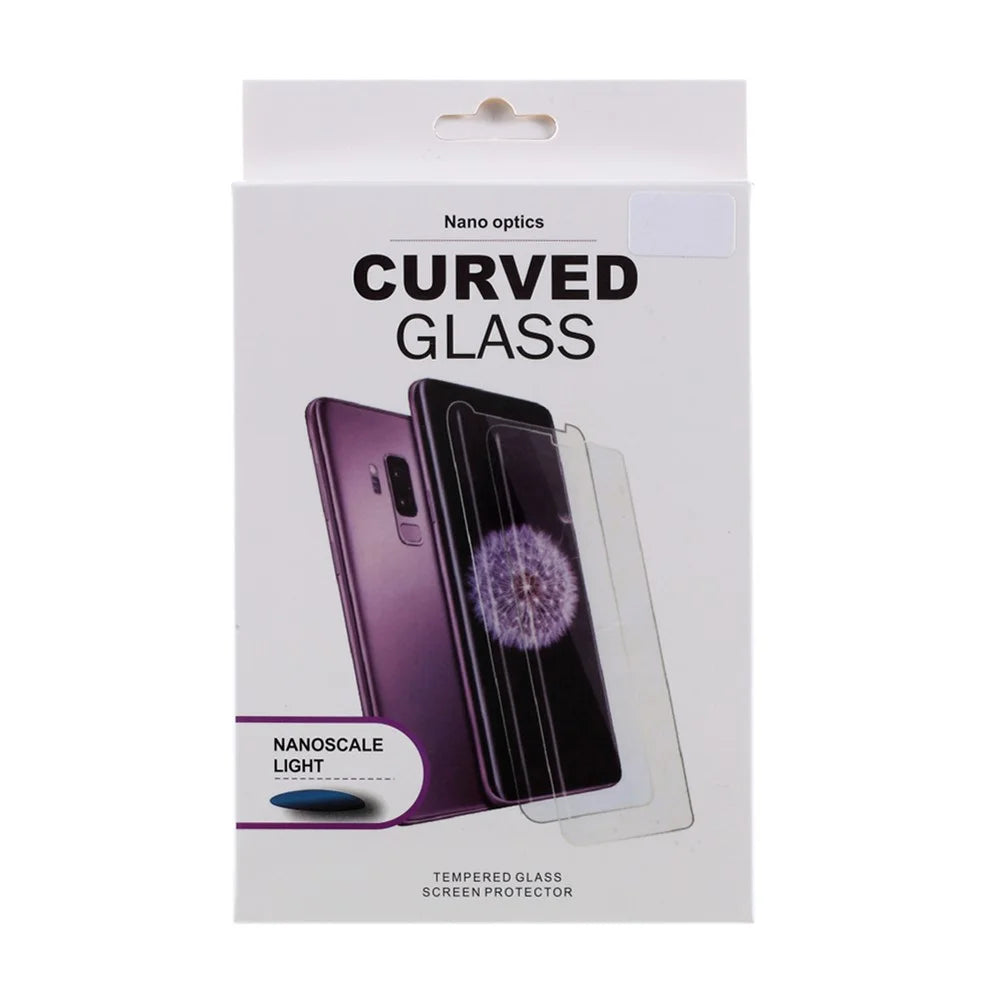 Ultra Clear 3D Curved UV Liquid Tempered Glass Screen Film Support Fingerprint Unlock for Samsung Galaxy S21 Ultra 5G Full Covering Protector - 7