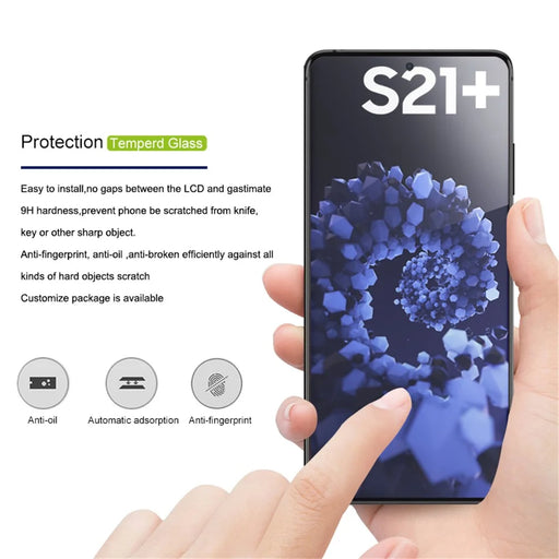 MOCOLO UV Tempered Glass Film 3D Curved [Complete Covering] Screen Protector for Samsung Galaxy S21+ 5G - 2