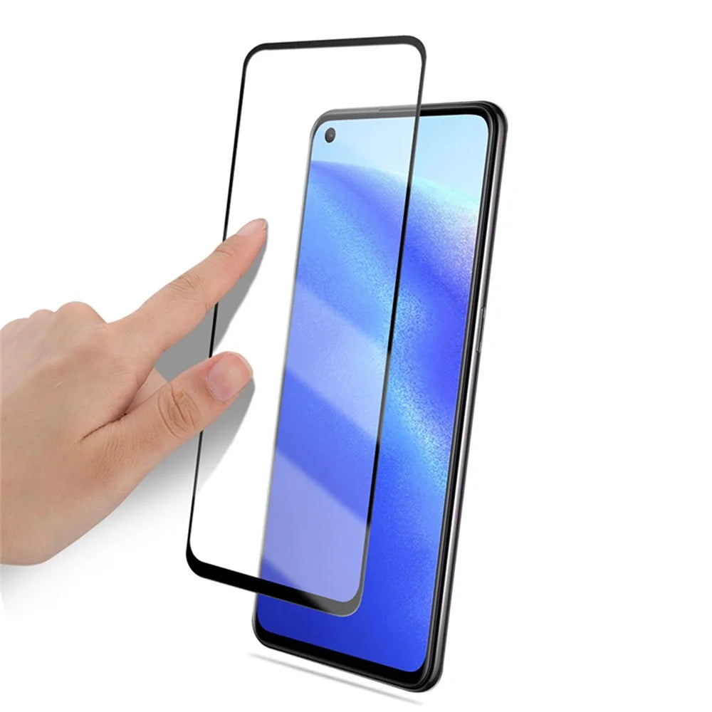 MOCOLO Full Glue Full Cover Silk Printing Tempered Glass Screen Protector for for Oppo Reno5 5G /  Reno5 4G / Reno5 K / Find X3 Lite - Black - 5