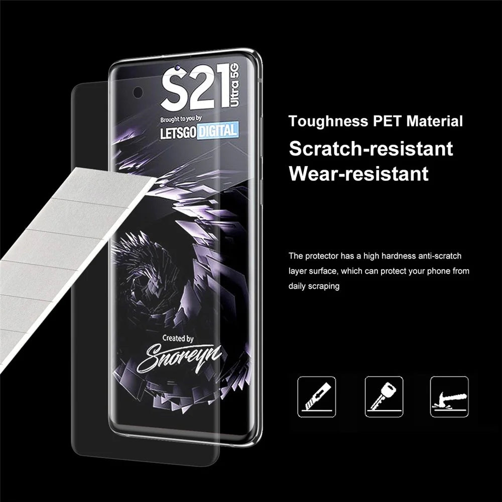 ENKAY HAT PRINCE 3D Full Coverage Curved PET HD Screen Protector Film for Samsung Galaxy S21 Ultra 5G - 5