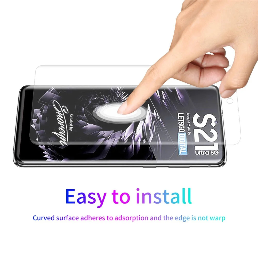 ENKAY HAT PRINCE 3D Full Coverage Curved PET HD Screen Protector Film for Samsung Galaxy S21 Ultra 5G - 6