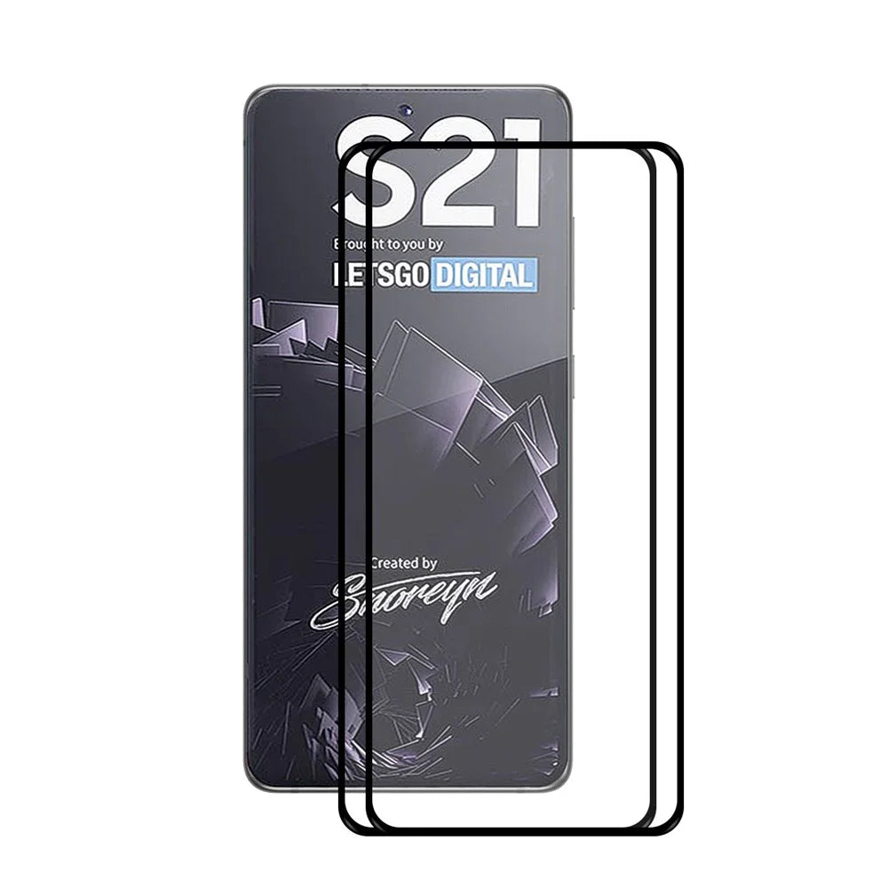 2Pcs / Set ENKAY HAT PRINCE [Ultra-thin Unlock Version] 0.2mm 9H 2.5D Full Covering Full Glue Protector Screen Film for Samsung Galaxy S21 4G / 5G - 1