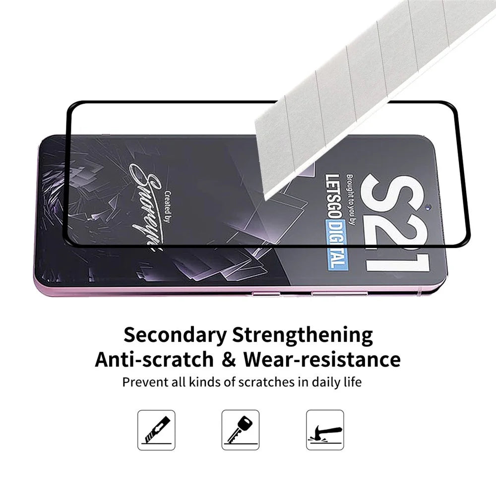 2Pcs / Set ENKAY HAT PRINCE [Ultra-thin Unlock Version] 0.2mm 9H 2.5D Full Covering Full Glue Protector Screen Film for Samsung Galaxy S21 4G / 5G - 5