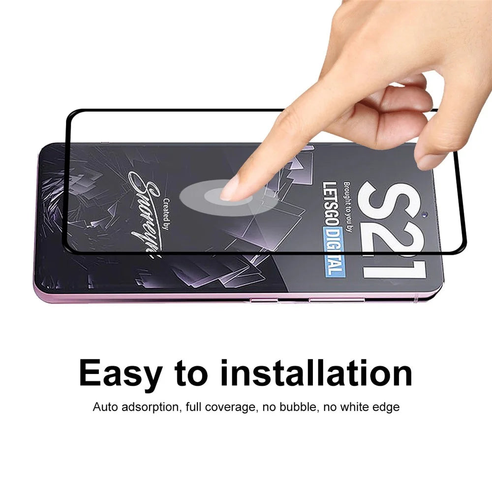 2Pcs / Set ENKAY HAT PRINCE [Ultra-thin Unlock Version] 0.2mm 9H 2.5D Full Covering Full Glue Protector Screen Film for Samsung Galaxy S21 4G / 5G - 6
