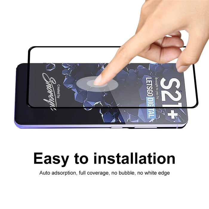 2Pcs/Set HAT PRINCE 0.2mm 9H 2.5D Full Covering Full Glue Protector Screen Film [Ultra-thin Unlock Version] for Samsung Galaxy S21 Plus 5G - 6