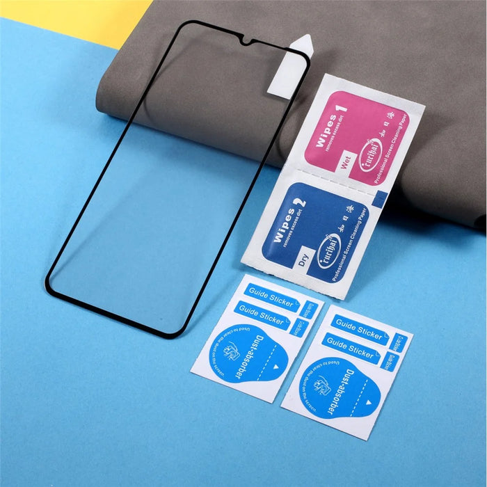 RURIHAI 2.5D Solid Defense Tempered Glass Screen Protector [Full Glue] for Samsung Galaxy A12 - 7