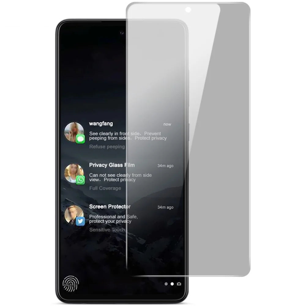 IMAK Anti-Peep 9H Tempered Glass Protector for Samsung Galaxy A72 4G / 5G Screen Film - 4