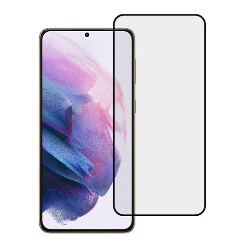 Full Coverage HD Tempered Glass Full Glue Silk Print Screen Protector for Samsung Galaxy S21 4G/5G - 1