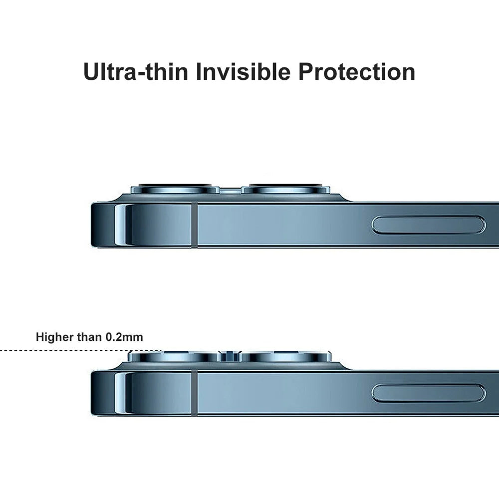 HAT PRINCE 0.2mm 9H 2.15D Arc Edges Tempered Glass Film Camera Lens Protector 2Pcs/Group for iPhone 12 / 12 mini - 5