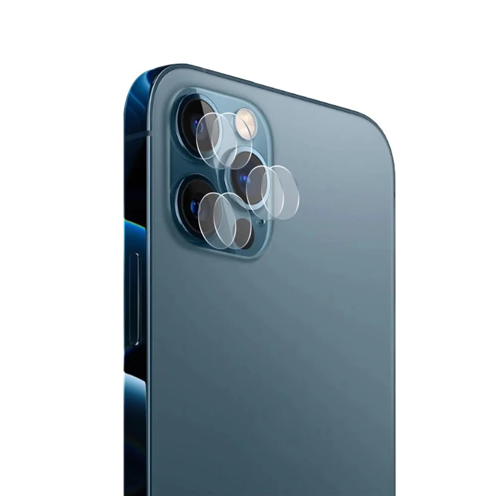 HAT PRINCE 2 Group/Set 0.2mm 9H 2.15D Arc Edges Tempered Glass Back Camera Lens Film 3Pcs/Group for iPhone 12 Pro - 1