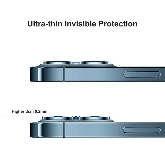 HAT PRINCE 2 Group/Set 0.2mm 9H 2.15D Arc Edges Tempered Glass Back Camera Lens Film 3Pcs/Group for iPhone 12 Pro - 5