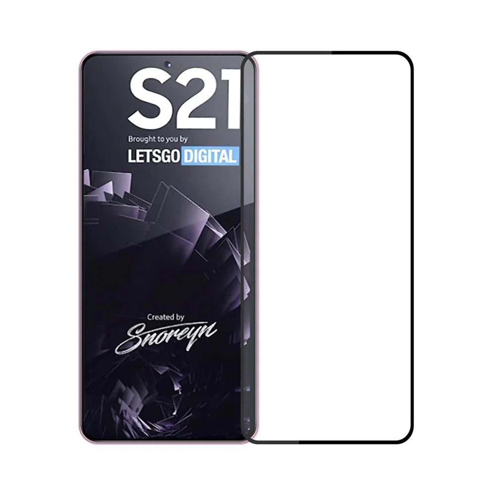 MOFI Shatterproof Tempered Glass Screen Protector [Full Glue] Full Coverage Film for Samsung Galaxy S21 4G/5G - 1