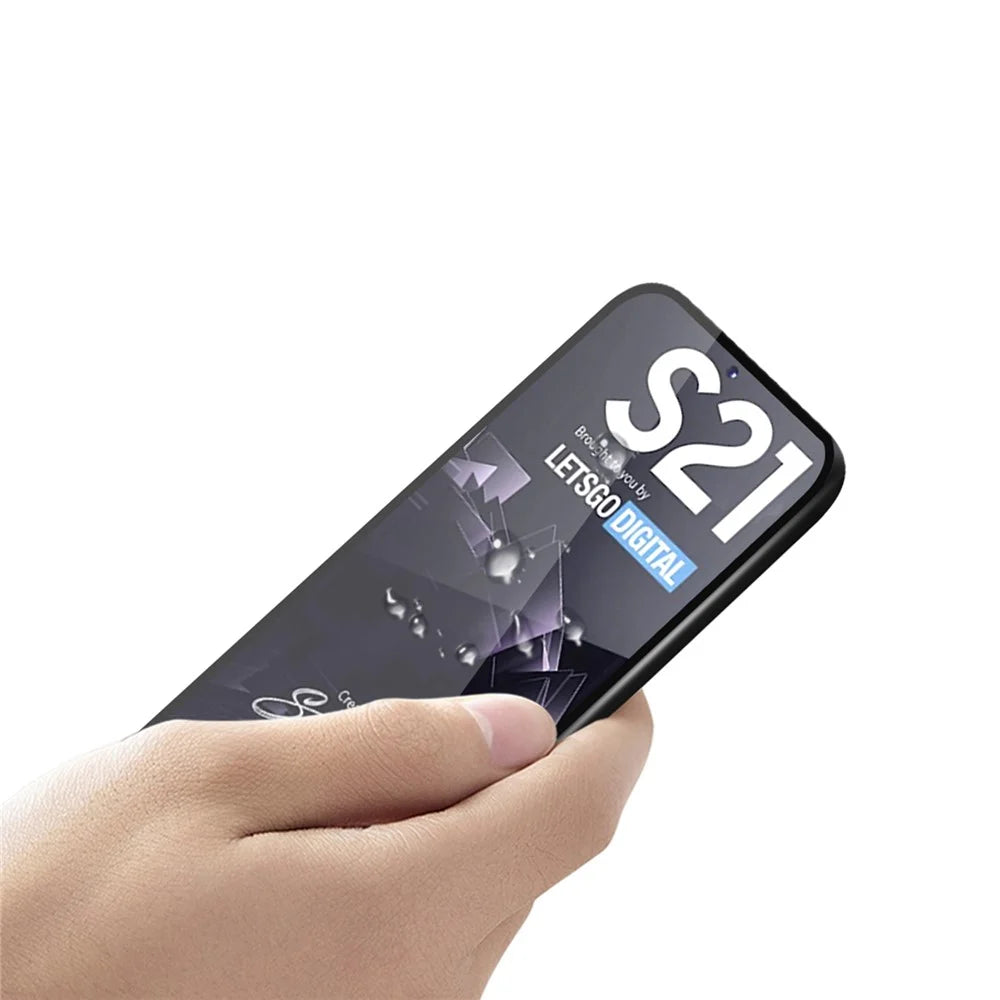 MOFI Shatterproof Tempered Glass Screen Protector [Full Glue] Full Coverage Film for Samsung Galaxy S21 4G/5G - 4