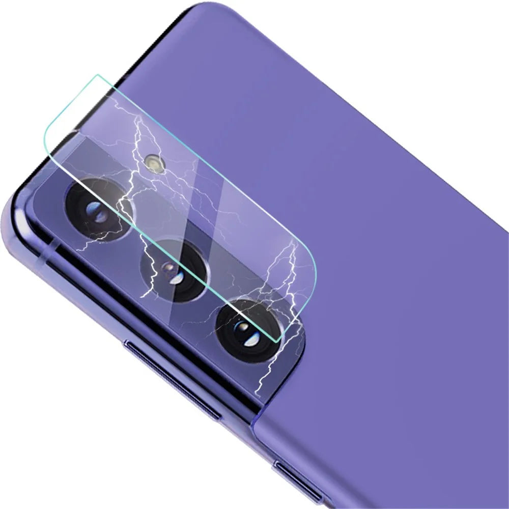 IMAK 2Pcs/Pack for Samsung Galaxy S21 4G/5G 5G Wear Resistant High Definition Glass Lens Film - 3