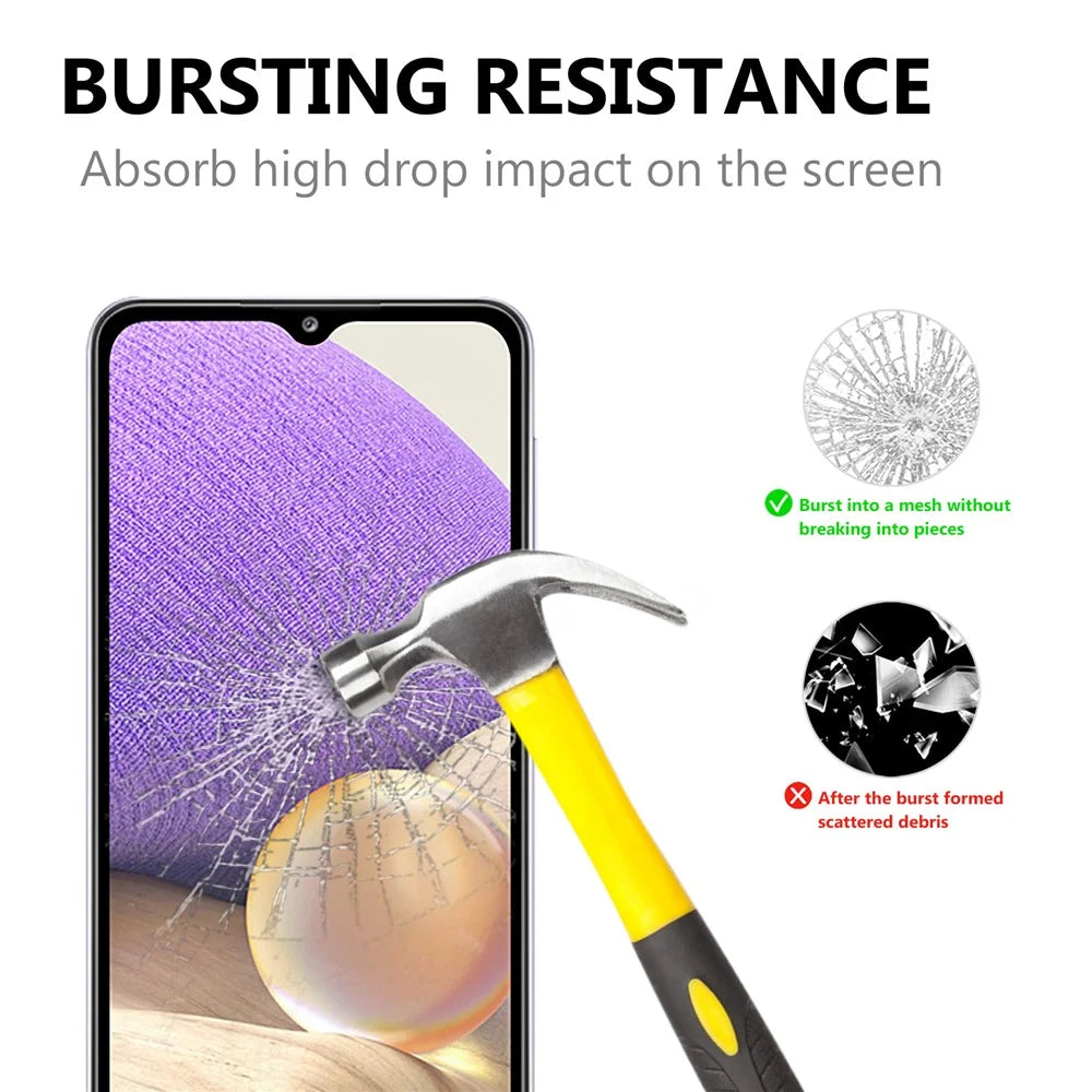 Complete Covering Full Glue Tempered Glass Film Black Edges Screen Protector for Samsung Galaxy A32 5G/M32 5G - 2