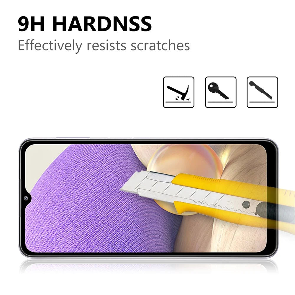 Complete Covering Full Glue Tempered Glass Film Black Edges Screen Protector for Samsung Galaxy A32 5G/M32 5G - 3