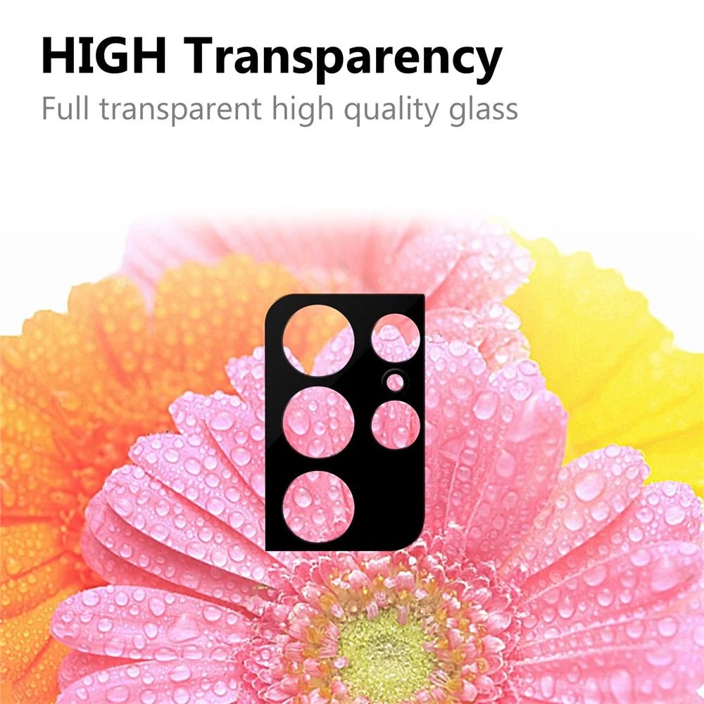 HD Camera Lens Protector for Samsung Galaxy S21 Ultra, Scratch-Resistant Tempered Glass Back Camera Protection - 5