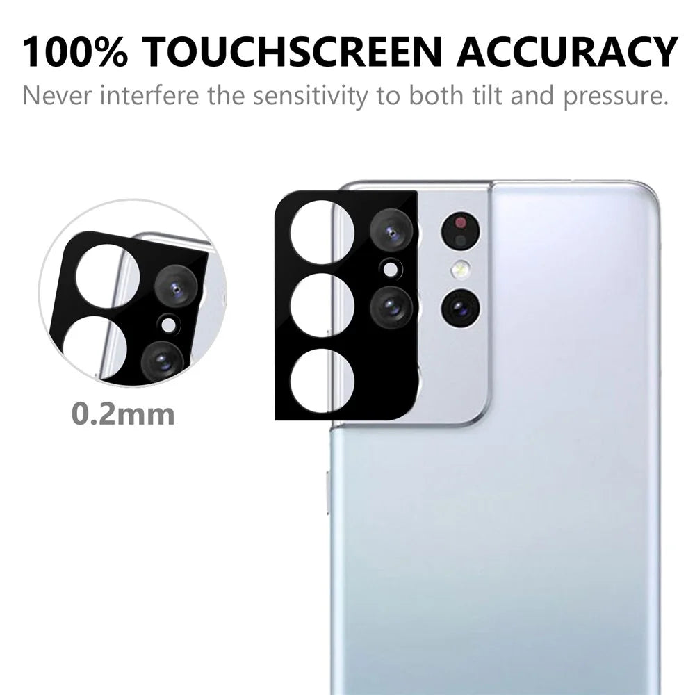 HD Camera Lens Protector for Samsung Galaxy S21 Ultra, Scratch-Resistant Tempered Glass Back Camera Protection - 6