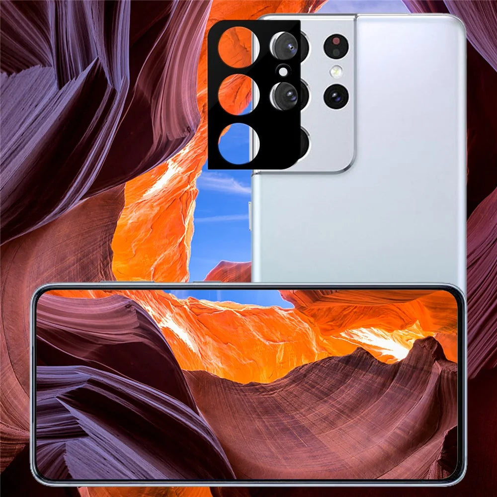 HD Camera Lens Protector for Samsung Galaxy S21 Ultra, Scratch-Resistant Tempered Glass Back Camera Protection - 7