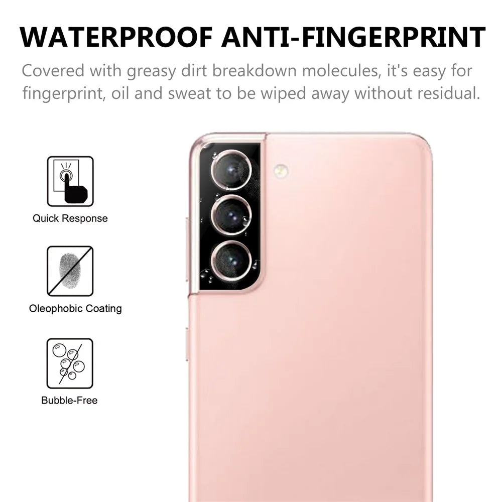 HD Tempered Glass Camera Lens Protector for Samsung Galaxy S21 4G/5G - 3