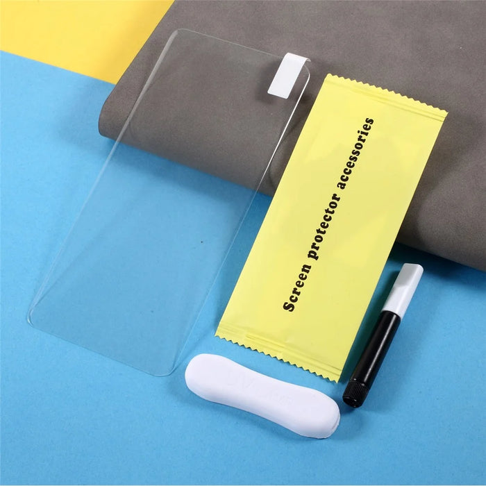 Full Covering Tempered Glass Screen Protector Film with UV Liquid Support Fingerprint Unlock for OnePlus 9 Pro / 10 Pro - 1