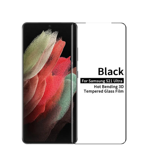MOFI 3D Curved Tempered Glass Screen Film for Samsung Galaxy S21 Ultra 5G Support Fingerprint Unlock [Full Glue] - 1