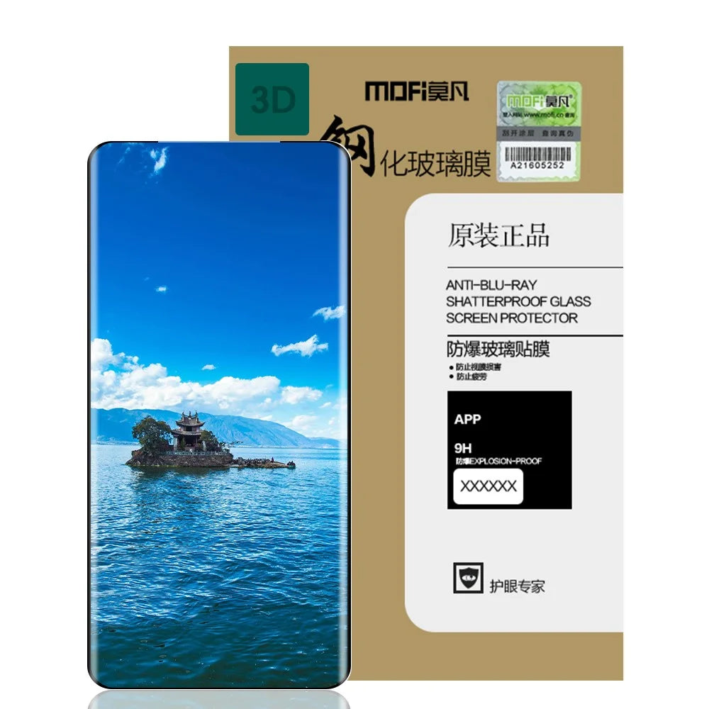MOFI 3D Curved Tempered Glass Screen Film for Samsung Galaxy S21 Ultra 5G Support Fingerprint Unlock [Full Glue] - 5