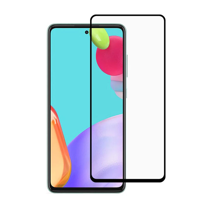 9D Full Glue Tempered Glass Screen Protector Film for Samsung Galaxy A52 4G/5G / A52s 5G / A53 5G [Silk Print] [Complete Coverage] - 1