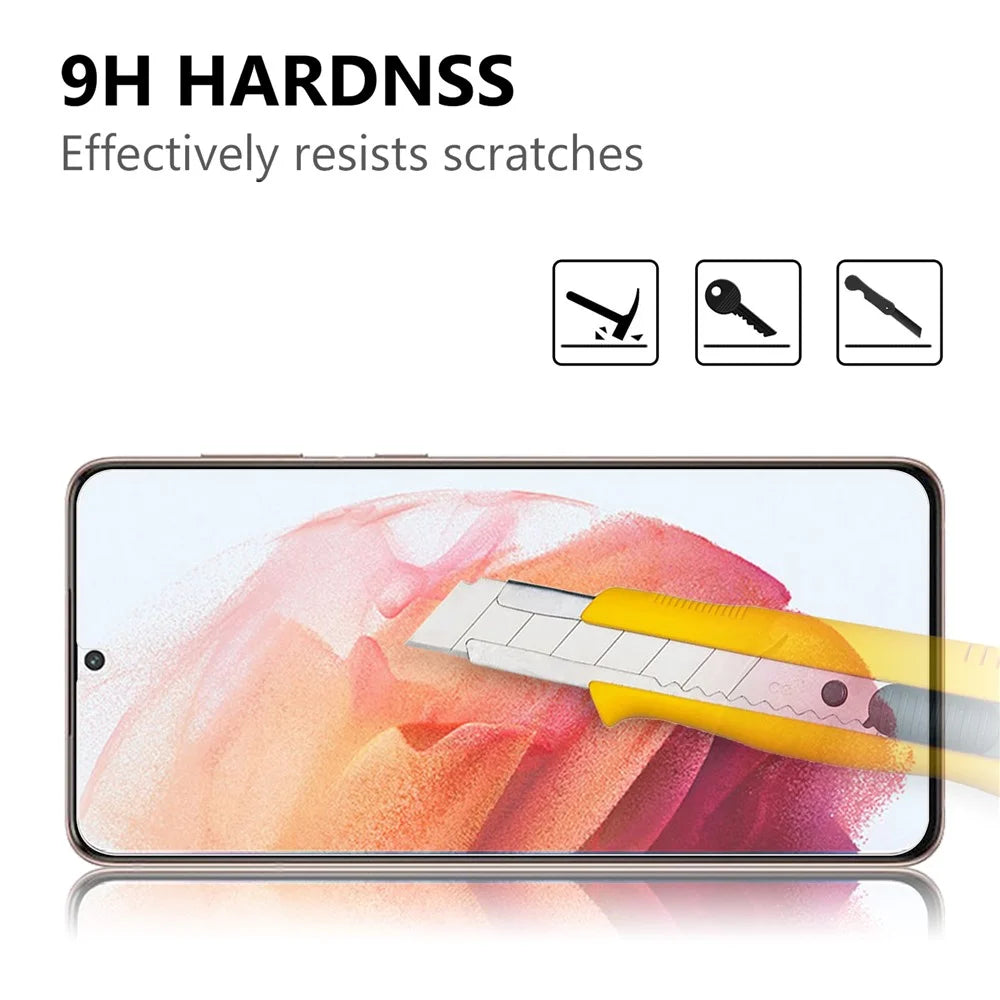 2.5D 9H Arc Edge Screen Tempered Glass Guard Protector for Samsung Galaxy S21 4G/5G - 3