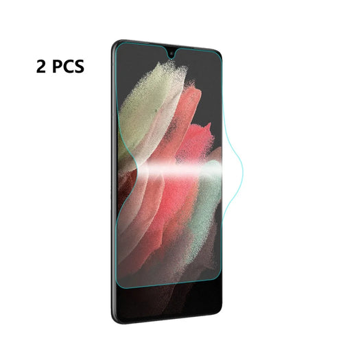 2Pcs ENKAY HAT PRINCE Hydrogel Film Soft 3D Full Screen Protector Guard Film for Samsung Galaxy S21 Ultra 5G - 1