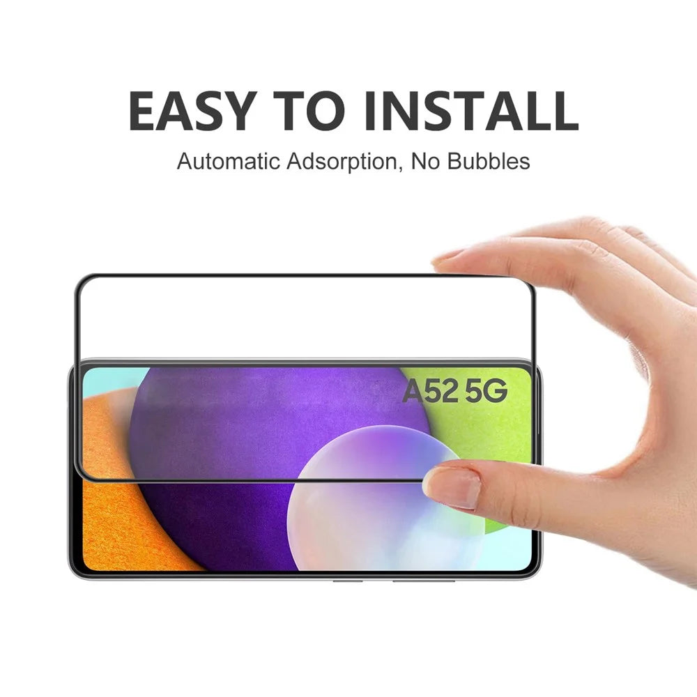 ENKAY HAT PRINCE Full Glue High Definition Anti-Drop Complete Screen Covering Tempered Glass Protector for Samsung Galaxy A52 4G / 5G / A52s 5G - 5