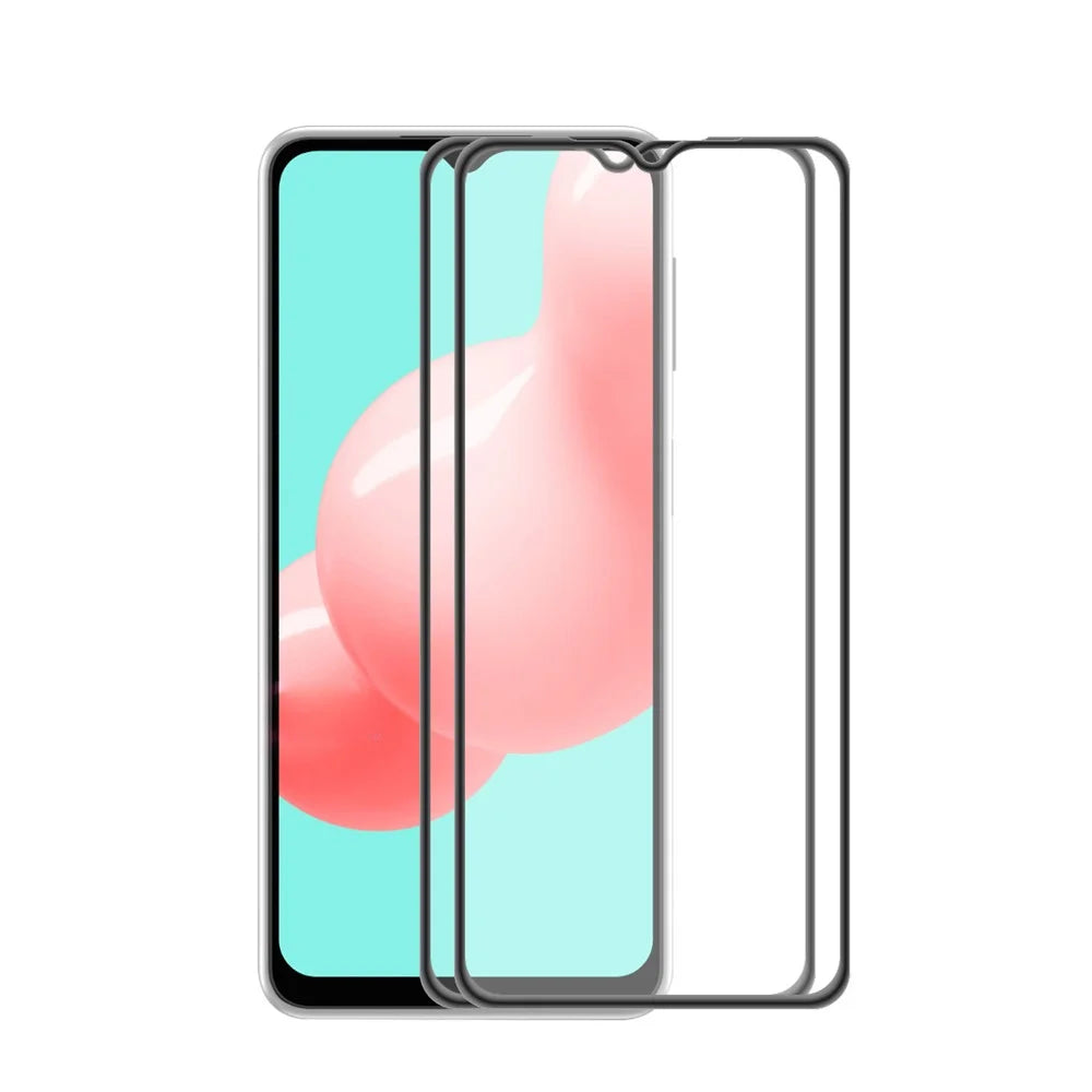 ENKAY HAT PRINCE 2PCS / Set Full Glue High Transparency 9H Tempered Glass Complete Covering Screen Protector for Samsung Galaxy A32 5G//M32 5G / M12 / A12 - 1