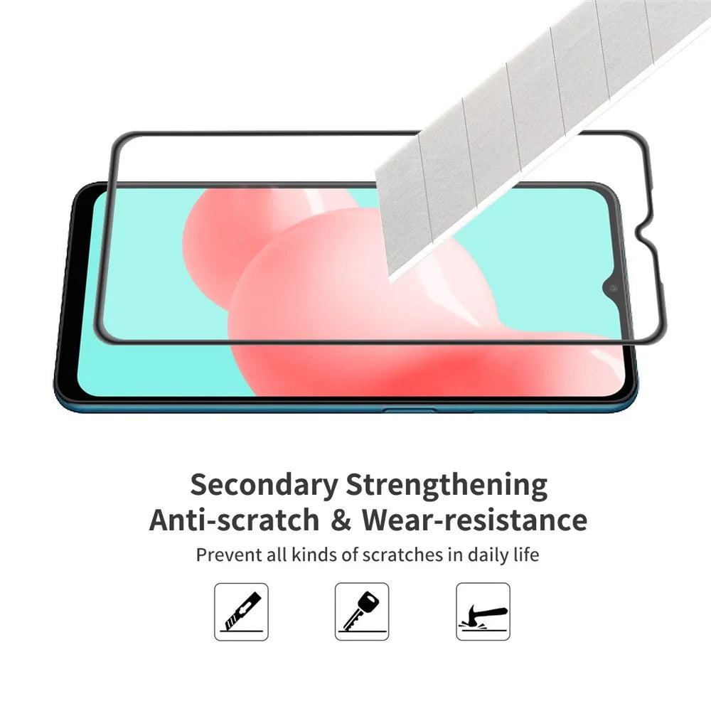 ENKAY HAT PRINCE 2PCS / Set Full Glue High Transparency 9H Tempered Glass Complete Covering Screen Protector for Samsung Galaxy A32 5G//M32 5G / M12 / A12 - 4