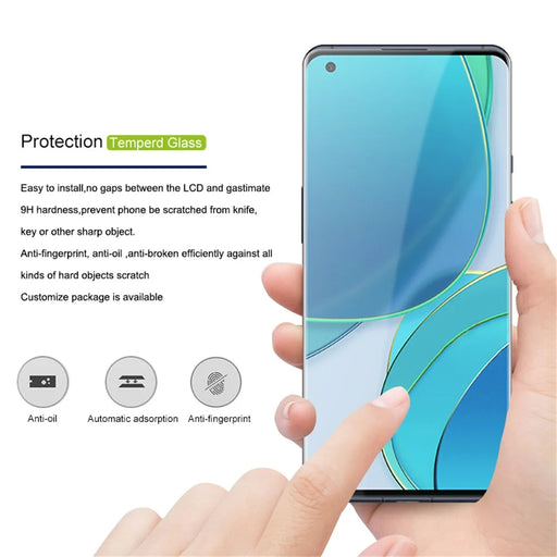 MOCOLO 3D Curved Full Cover Tempered Glass Screen Protector for OnePlus 9 Pro / 10 Pro / Xiaomi 12 Pro 5G / Oppo Find X3 Pro - 2