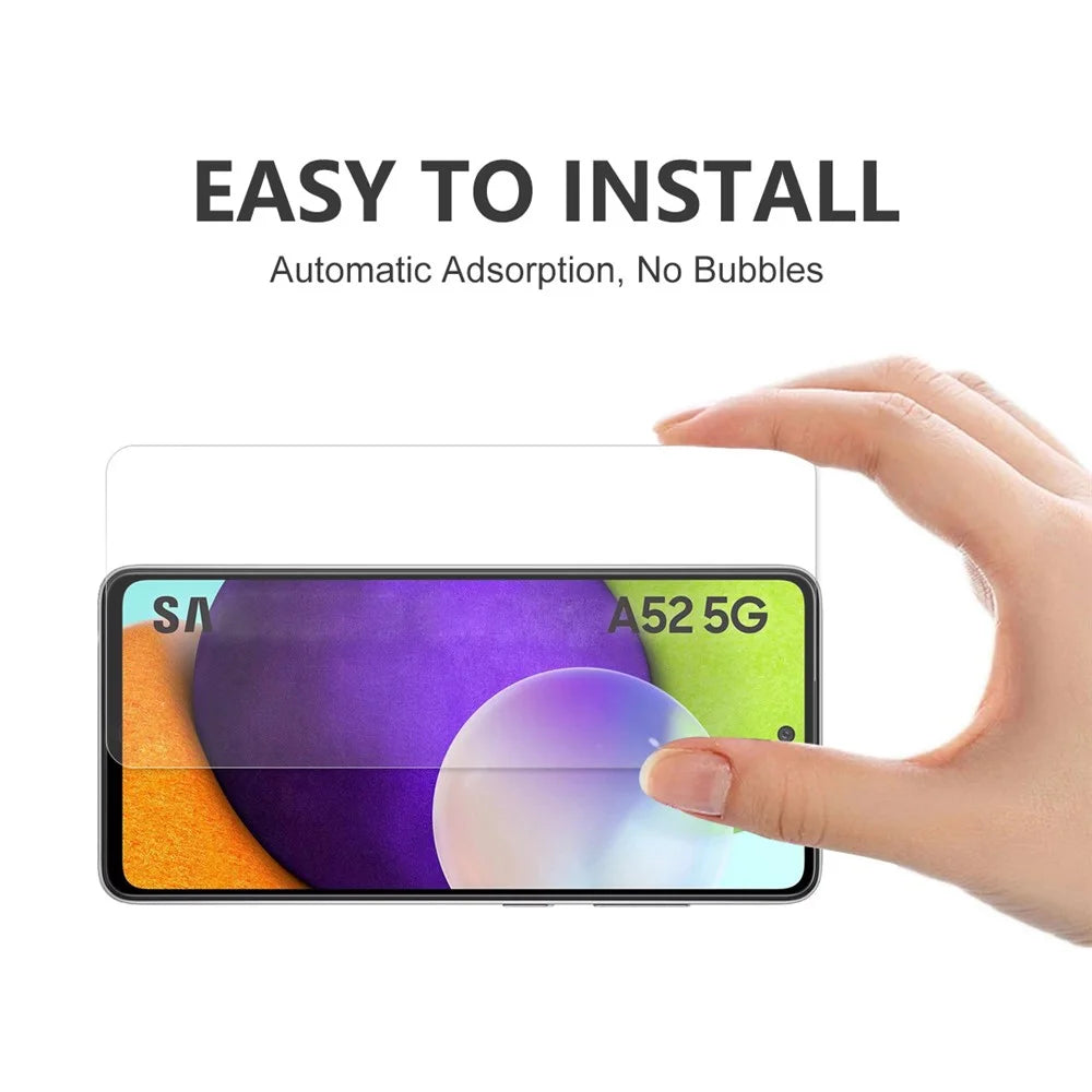 HAT PRINCE Ultra Clear High Definition 0.26mm 9H 2.5D Arc Edge Tempered Glass Screen Protector for Samsung Galaxy A52 4G/5G / A52s 5G - 6