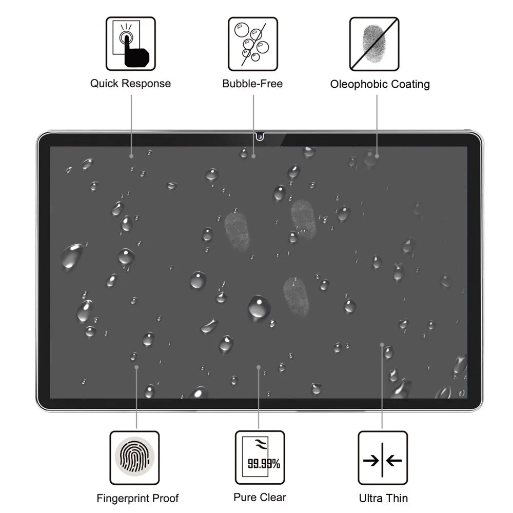 Ultra Clear Full Coverage Straight Edge Tempered Glass Screen Protector Film for Lenovo Tab P11 TB-J606F / Tab P11 5G - 2