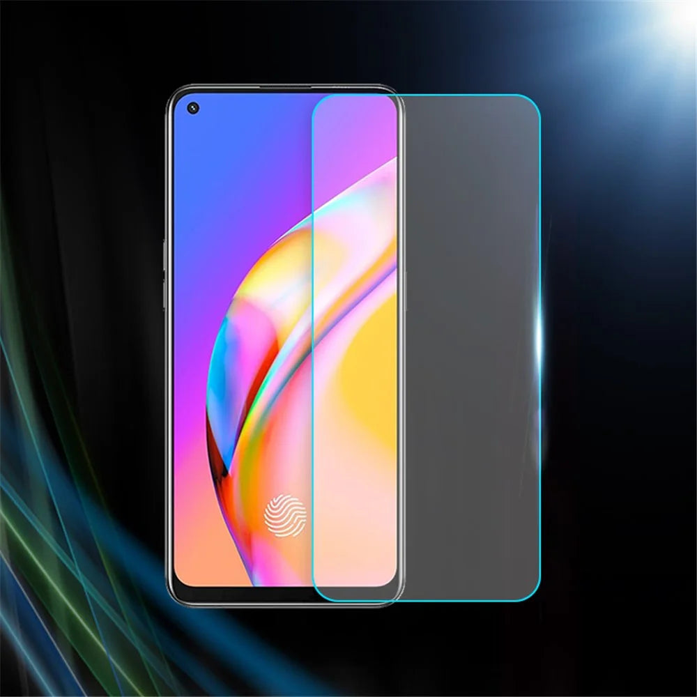 0.3mm Anti- fingerprint Arc Edge Tempered Glass Screen Protective Film for Oppo F19 Pro - 4