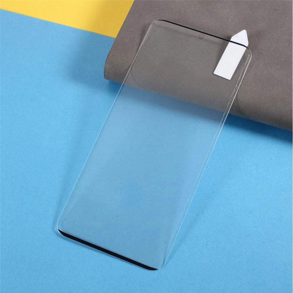 RURIHAI 3D Curved Side Glue Tempered Glass Full Screen Protector Film [Fingerprint Recognition] for Samsung Galaxy S21 Ultra 5G - 3