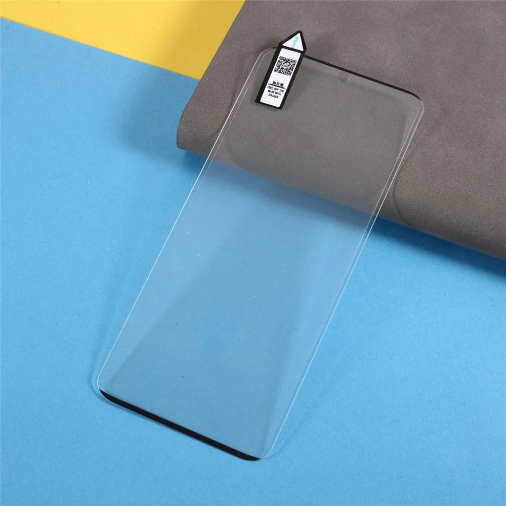 RURIHAI 3D Curved Side Glue Tempered Glass Full Screen Protector Film [Fingerprint Recognition] for Samsung Galaxy S21 Ultra 5G - 6