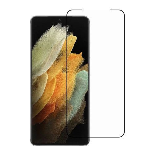 RURIHAI 3D Curved Full Glue Tempered Glass Full Screen Protector Film [Fingerprint Recognition] for Samsung Galaxy S21 Ultra 5G - 1