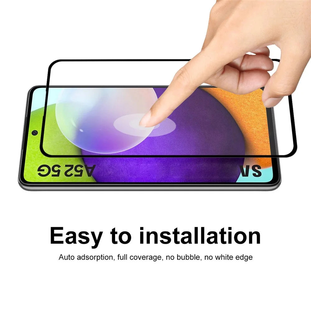 ENKAY HAT PRINCE [Full Glue] [Full Coverage] 0.26mm 9H 2.5D Tempered Glass Screen Protector for Samsung Galaxy A52 4G / 5G / A52s 5G - 6