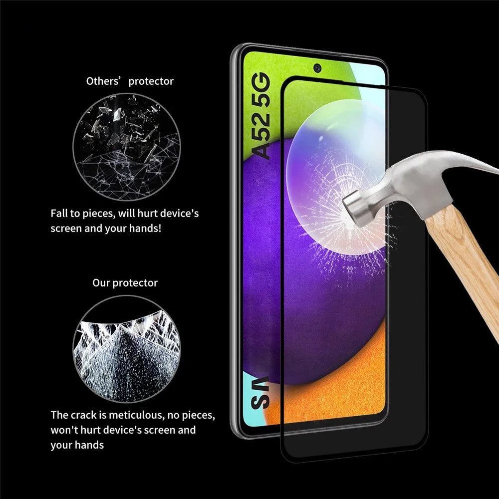 ENKAY HAT PRINCE [Full Glue] [Full Coverage] 0.26mm 9H 2.5D Tempered Glass Screen Protector for Samsung Galaxy A52 4G / 5G / A52s 5G - 7