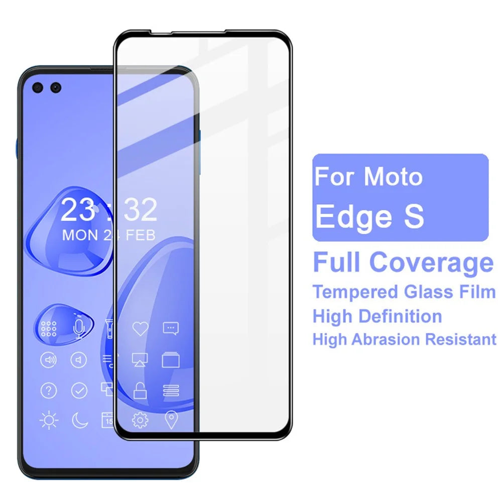 IMAK Pro+ Full Coverage Tempered Glass Screen Protector for Motorola Edge S / Motorola Moto G 5G Plus / Moto G100 / Motorola One 5G - 2