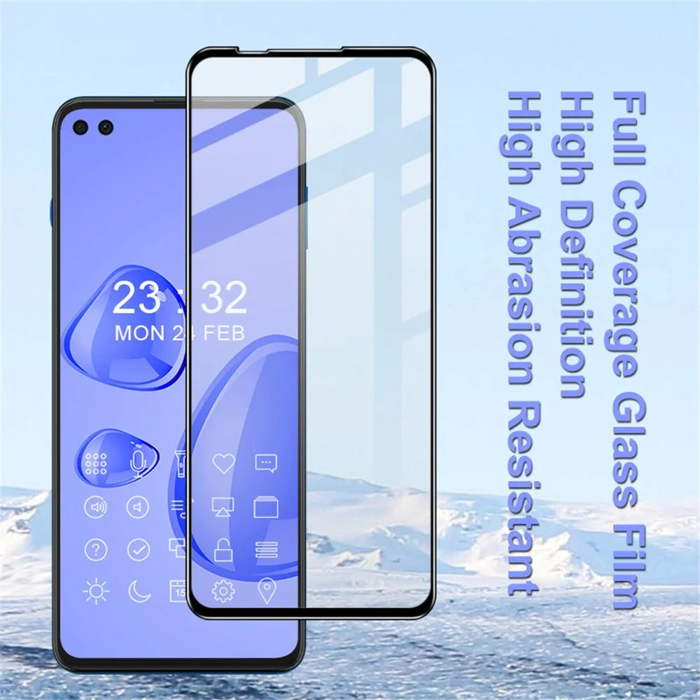 IMAK Pro+ Full Coverage Tempered Glass Screen Protector for Motorola Edge S / Motorola Moto G 5G Plus / Moto G100 / Motorola One 5G - 4