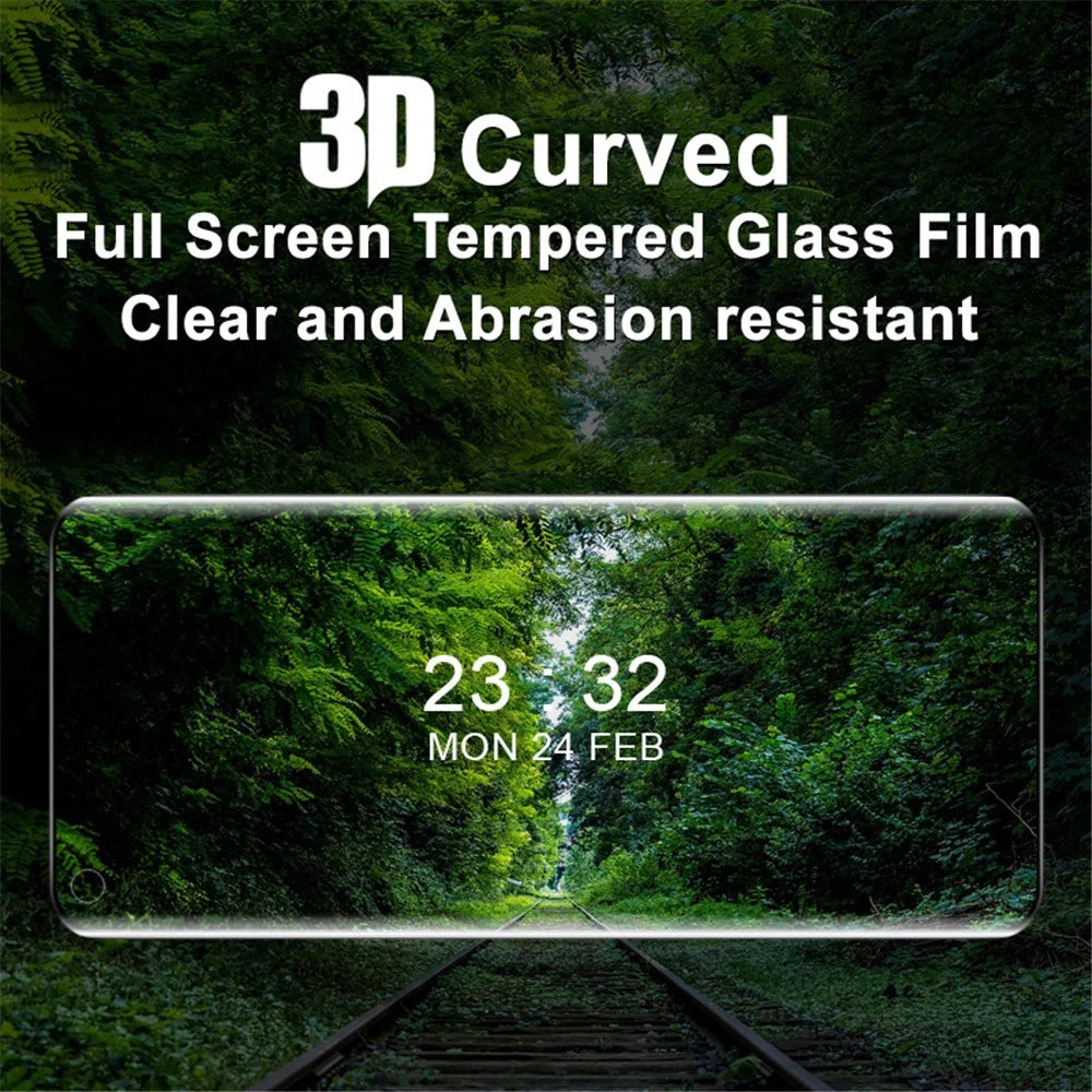 IMAK 3D Curved Tempered Glass Full Screen Covering Film Side Glue for Oppo Find X3/Find X3 Pro - 3