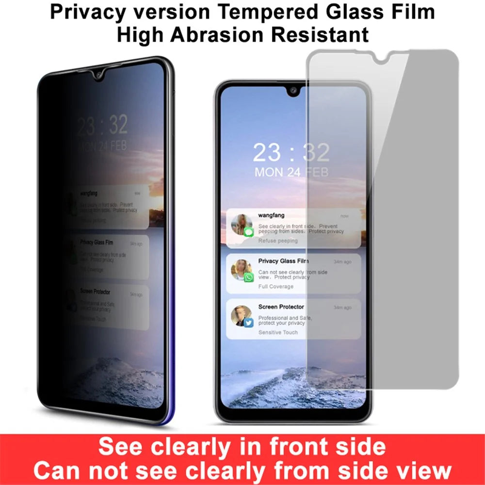 IMAK Anti-Peep 9H Hardness Tempered Glass Protector for Samsung Galaxy A32 4G - 4